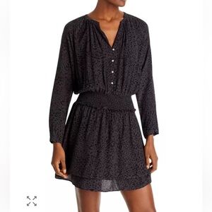 Rails NWT Women's Jasmine Animal Print Spotted Slate Mini Dress Size Small (S)
